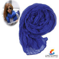 24 Colors Scarves Women's Girls Ladies Scarf Soft Fringes Solid Scarf Hottest Cotton Voile Warm Soft Silk Scarf Shawl cape Scarf